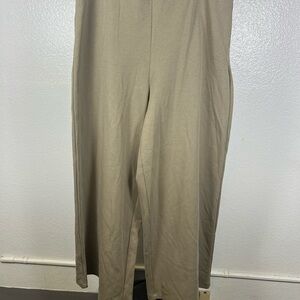 Future Collective | Wide Leg Tan Pants